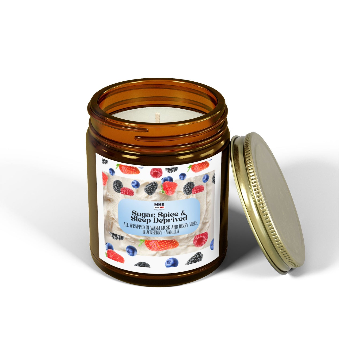 Sugar Spice & Sleep Inspired Scented Candles - Cozy Home Decor, Relaxation Gift, Aromatherapy, Candle for Stress Relief, Home Fragrance