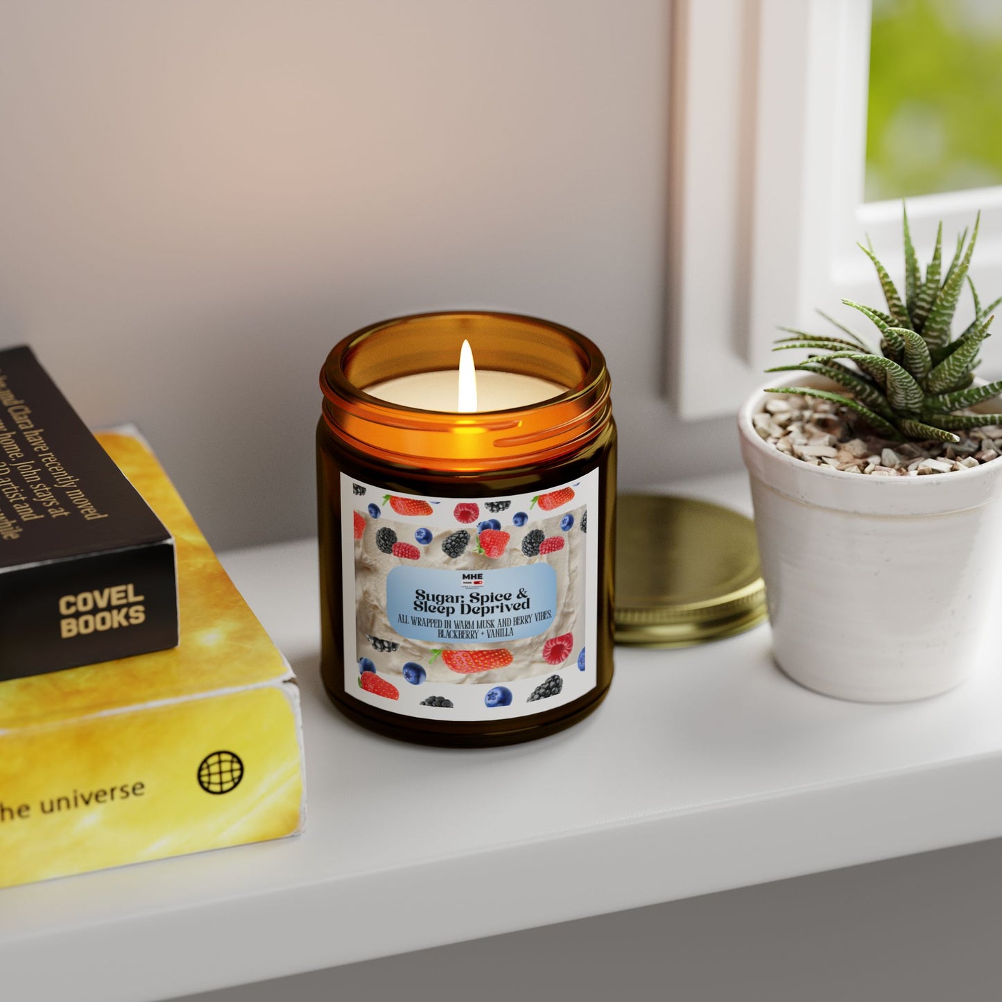 Sugar Spice & Sleep Inspired Scented Candles - Cozy Home Decor, Relaxation Gift, Aromatherapy, Candle for Stress Relief, Home Fragrance