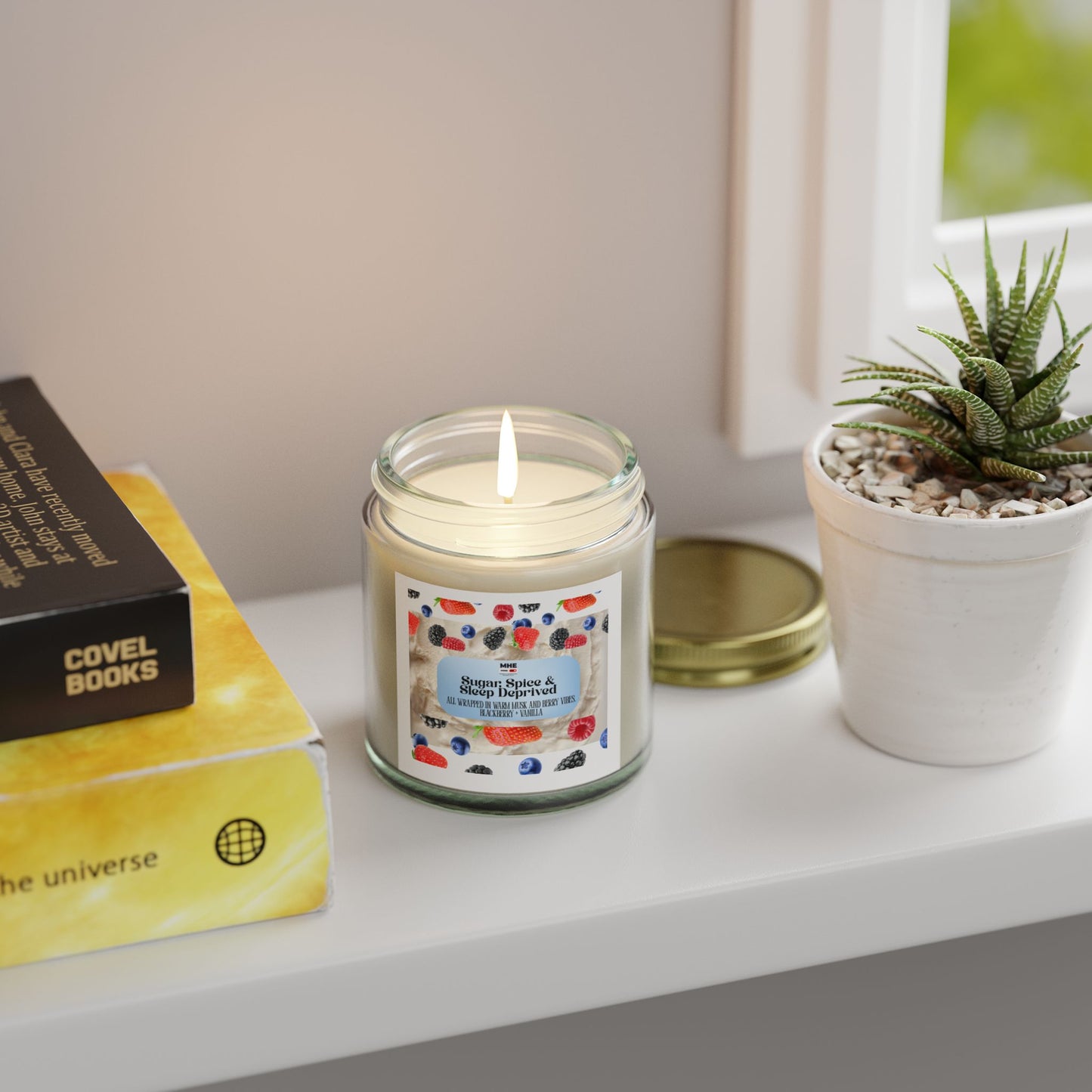 Sugar Spice & Sleep Inspired Scented Candles - Cozy Home Decor, Relaxation Gift, Aromatherapy, Candle for Stress Relief, Home Fragrance