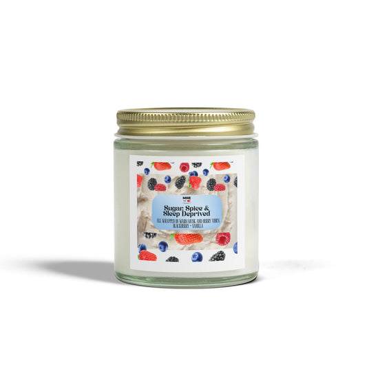Sugar Spice & Sleep Inspired Scented Candles - Cozy Home Decor, Relaxation Gift, Aromatherapy, Candle for Stress Relief, Home Fragrance