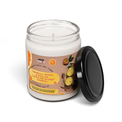 Tropical Scented Soy Candle - "Don't Kill My Vibe" | Relaxation, Aromatherapy, Home Décor, Gift for Her, 9oz Candle