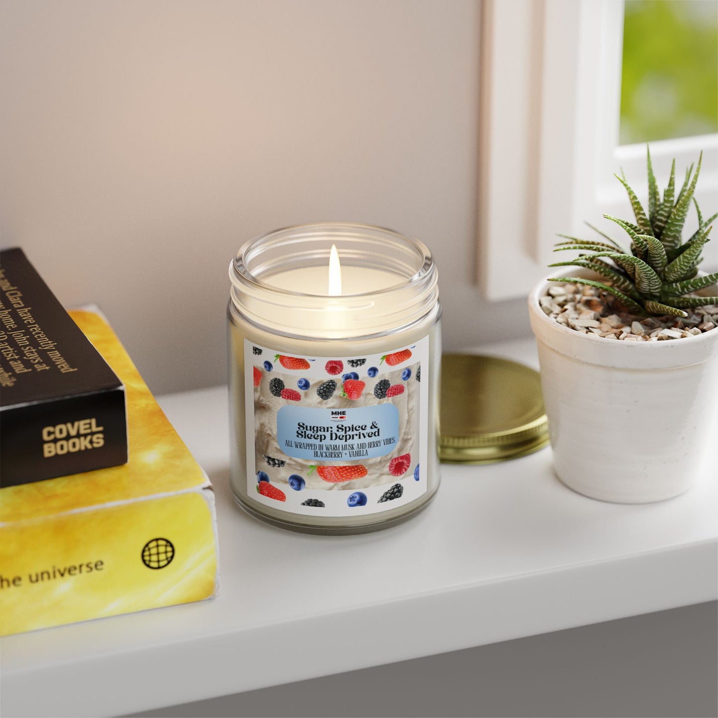 Sugar Spice & Sleep Inspired Scented Candles - Cozy Home Decor, Relaxation Gift, Aromatherapy, Candle for Stress Relief, Home Fragrance