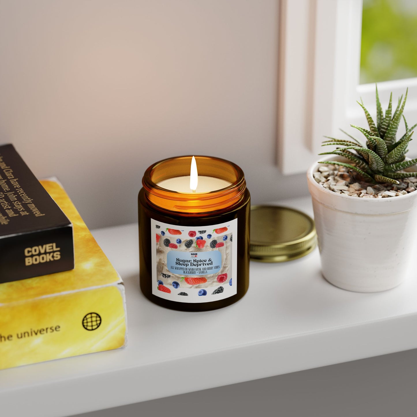 Sugar Spice & Sleep Inspired Scented Candles - Cozy Home Decor, Relaxation Gift, Aromatherapy, Candle for Stress Relief, Home Fragrance