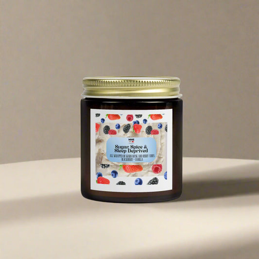Sugar Spice & Sleep Inspired Scented Candles - Cozy Home Decor, Relaxation Gift, Aromatherapy, Candle for Stress Relief, Home Fragrance