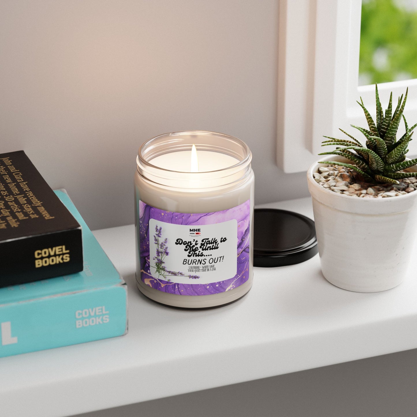 "Don't Talk to Me Until This Burns Out" - Relaxing Gift for Stress Relief, Home Decor, Self-Care, Birthday, Spa Day