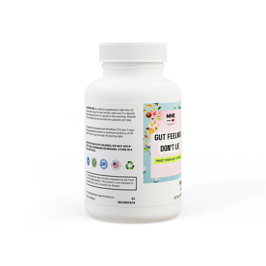 "Gut Feelings Don't Lie" -Probiotics Supplement (60 Capsules)