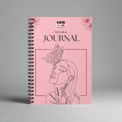 Mama Butterfly Spiral Notebook | Cute Journal for Moms, Gift for Mother's Day, Floral Stationery, Daily Planner, Writing Organizer