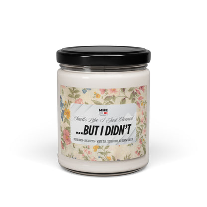 Smells Like I Just Cleaned...But I Didn't -Scented Soy Candle, 9oz